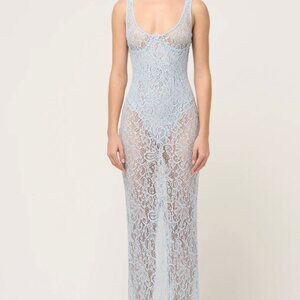 HALLE LACE MIDI DRESS